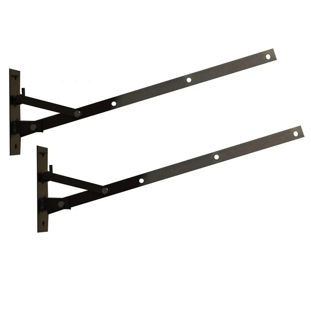 Paire d'étendoirs à linge muraux pliables et fabriqués à la main