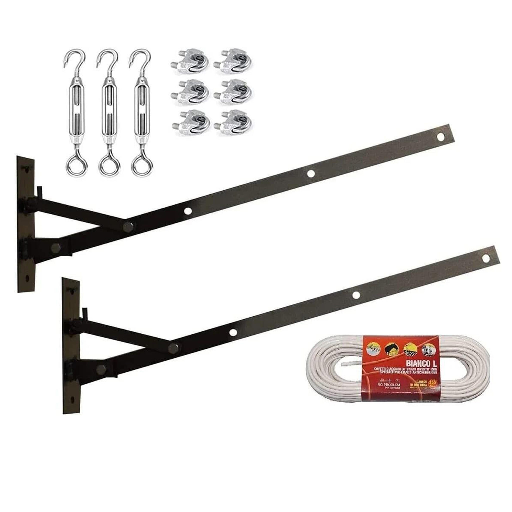 Kit Stendibiancheria da Parete pieghevole in Ferro artigianale