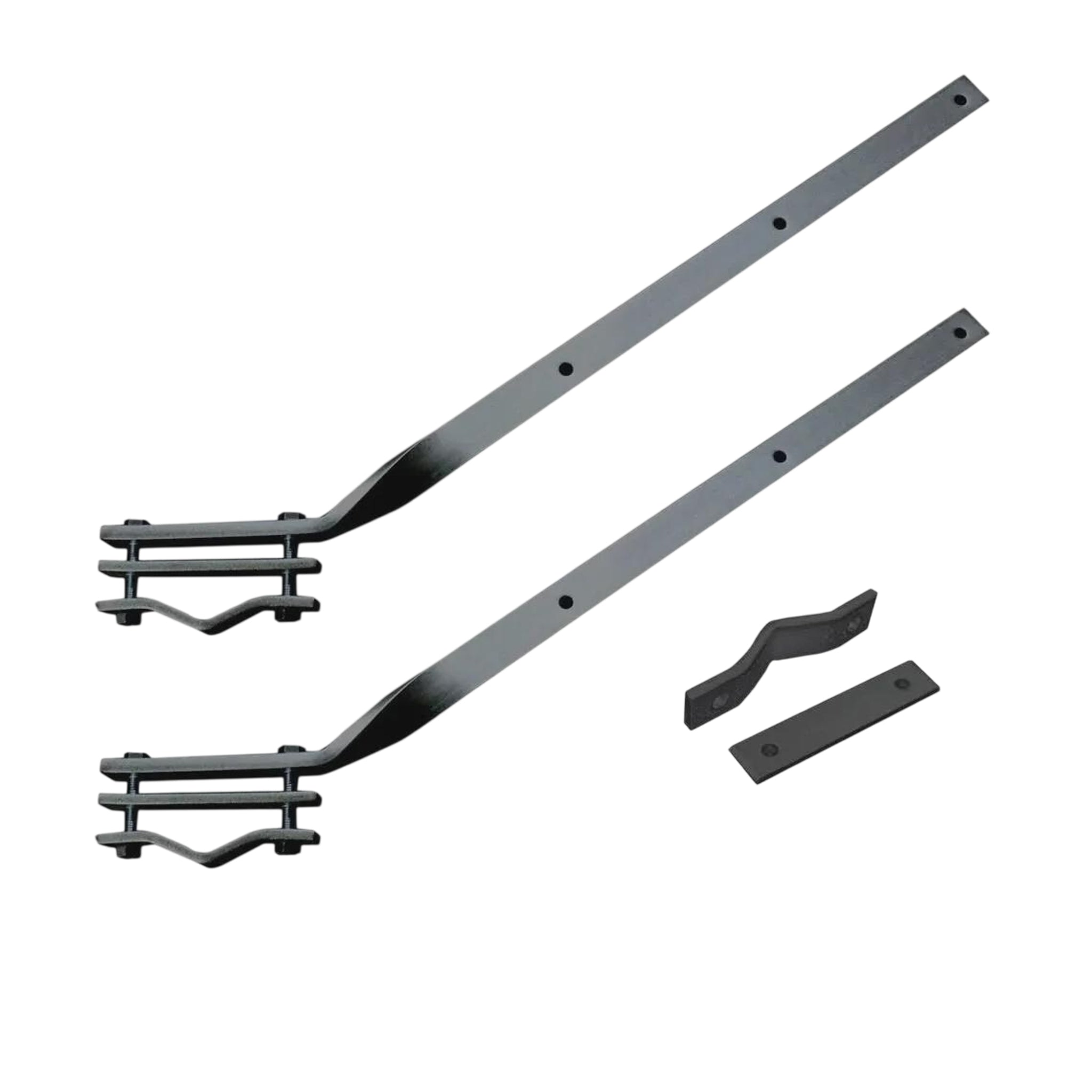 Paire de supports pour étendoir à linge de balcon + plaque double